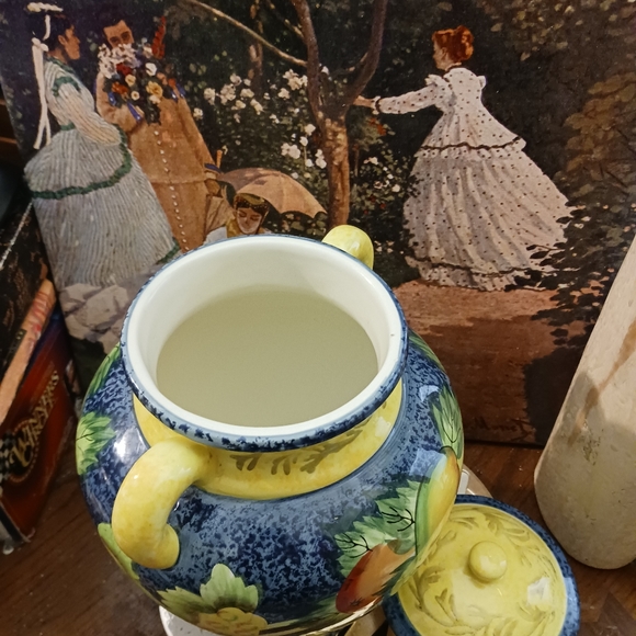 🍪🥠Biscotti Jar, Beautiful and colorful🌯 Handpainted,Beautiful Kitchen Decor🌶 - Picture 5 of 15